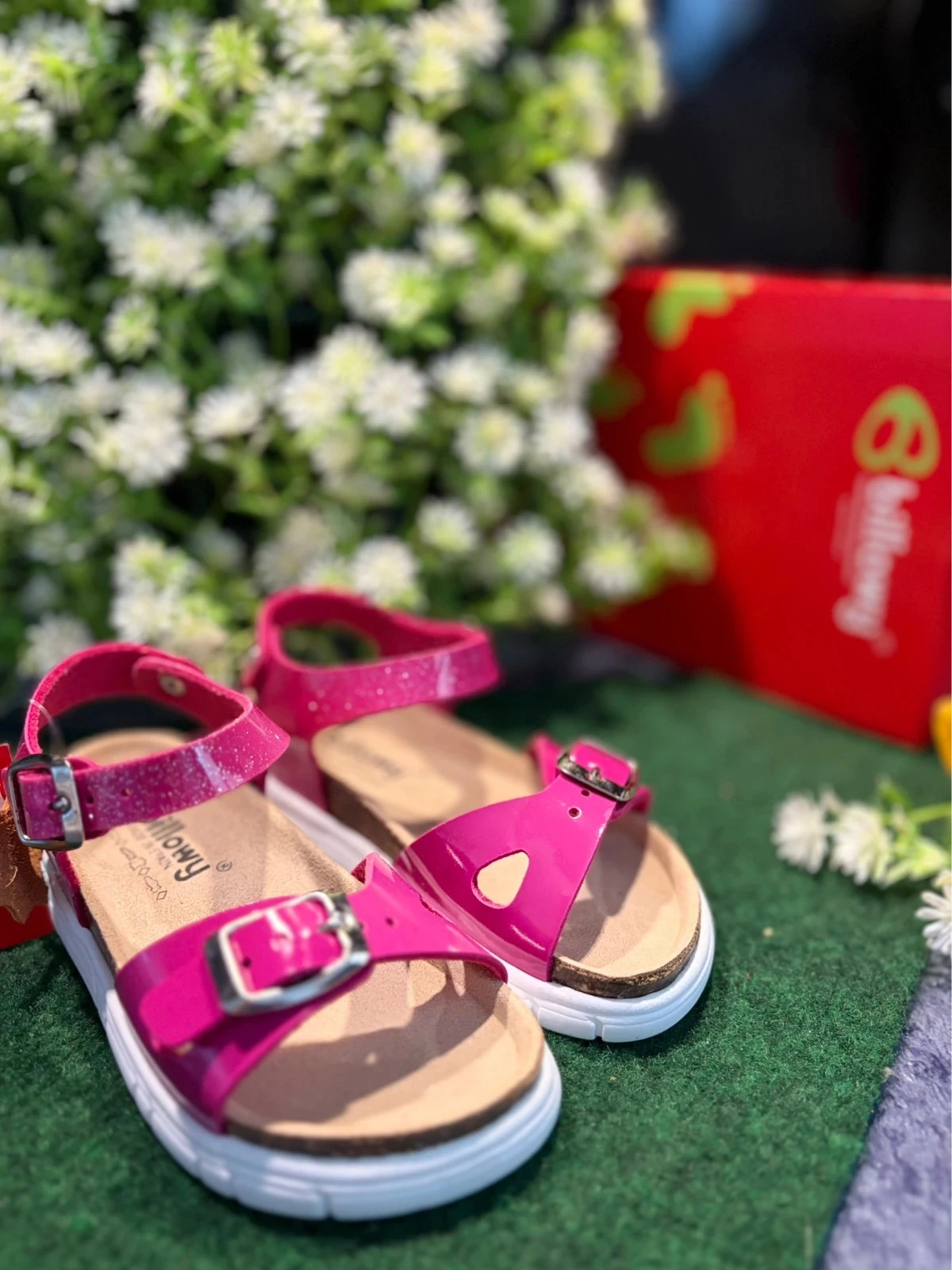 paire de sandales Billowy rose barbie pailletée - taille 24 ! 🌸